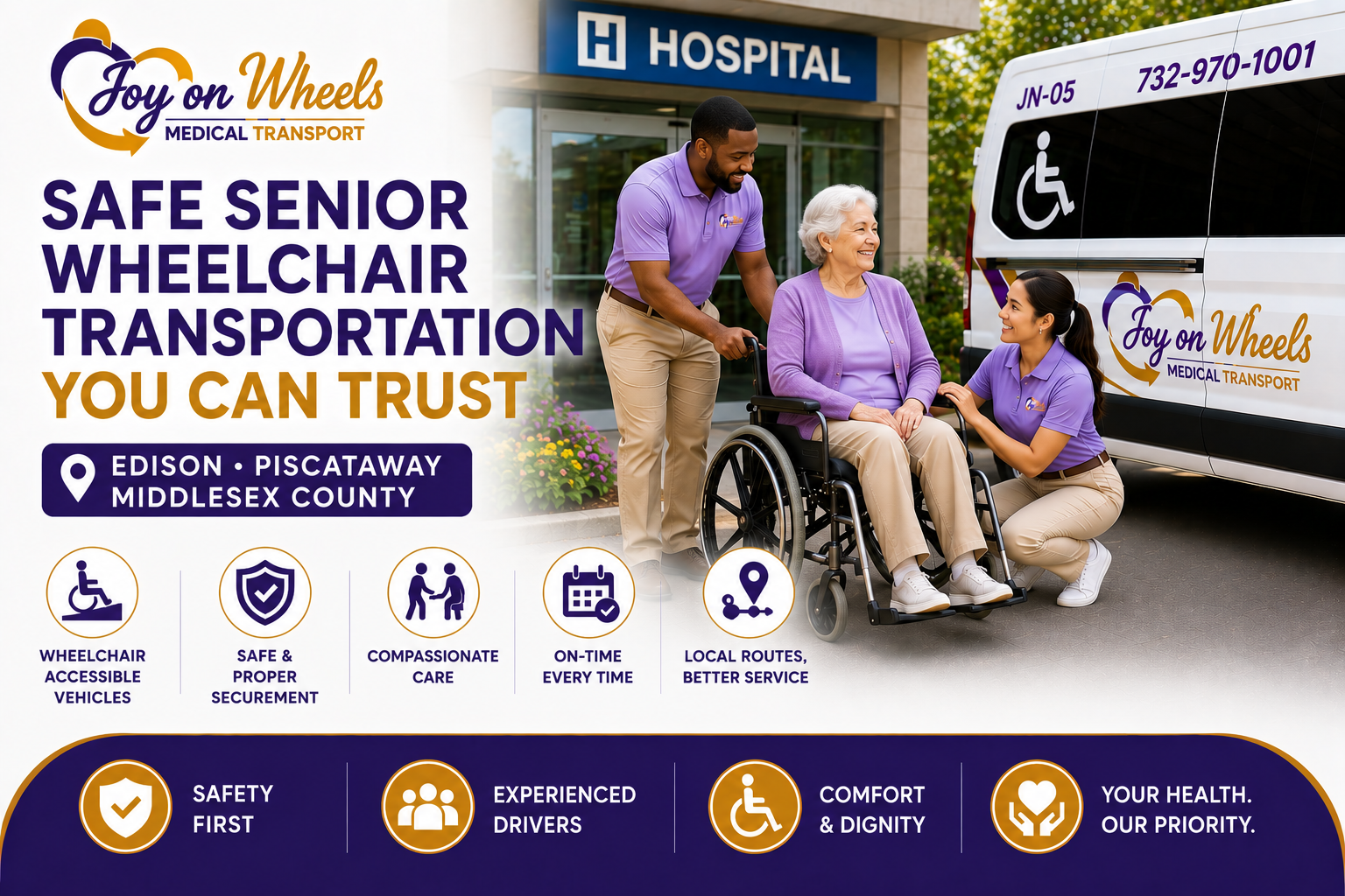 Looking for safe senior wheelchair transportation in Edison, NJ? Learn what to check before booking accessible medical rides in Piscataway and Middlesex County.